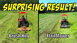 Is A FLAIL MOWER  Better Than A BUSH HOG In Tall Grass?