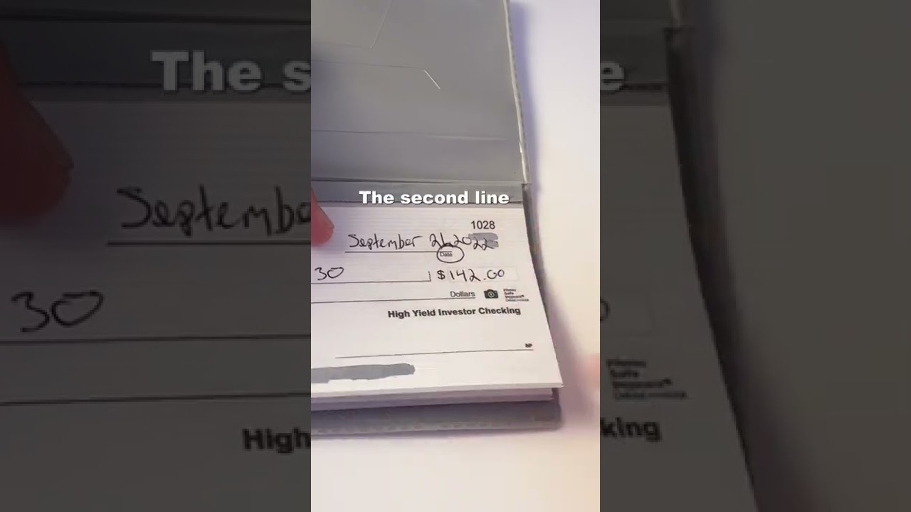 How To Write A Check