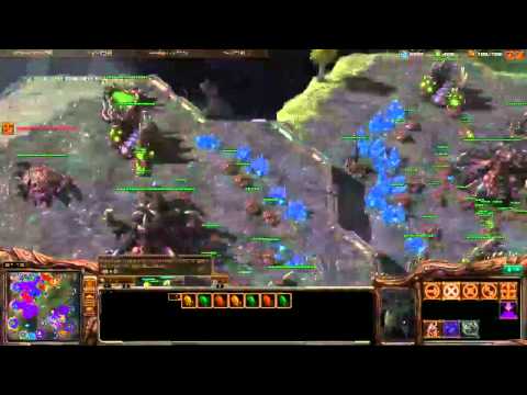 CrunCher, Minigun, CatZ and TriMaster play 4v4 [Game 3 - Peter] - Starcraft 2 Ladder