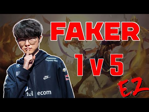 When Faker plays Azir vs. PRO players
