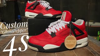 Custom Air Jordan 4 “Ghost Pepper”