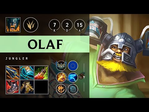 Olaf Jungle vs Nidalee - EUW Challenger Patch 25.20
