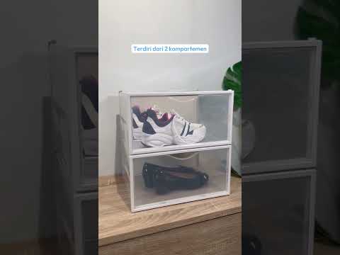 Gambar Stora Kotak Sepatu Side Open Set 2 pcs - Putih