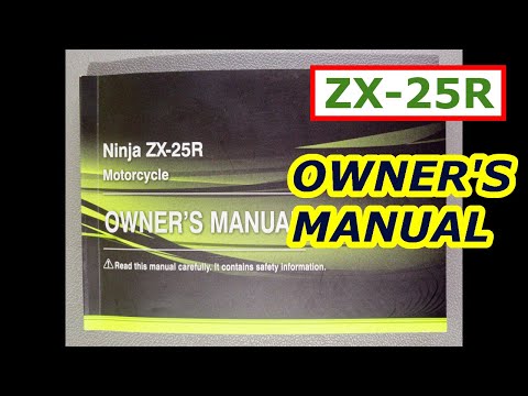 ZX25R OWNER'S MANUAL or USER GUIDE - COMPLETE | Kawasaki Ninja ZX-25R | PHILIPPINES