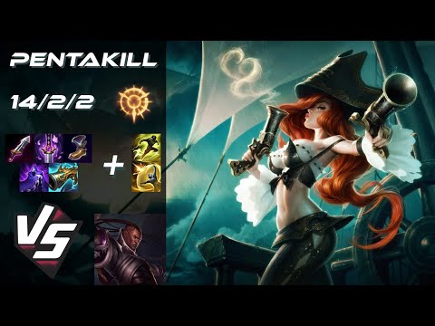 BOTTOM Miss Fortune vs Lucian [PENTAKILL] - EU Challenger Patch 25.S2.8