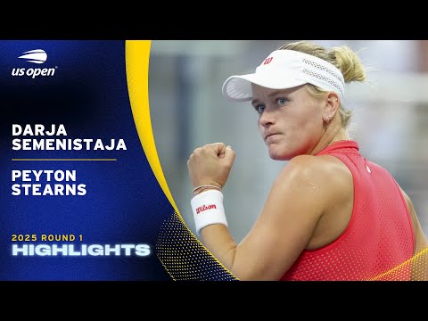 Darja Semenistaja vs. Peyton Stearns Highlights | 2025 US Open Round 1