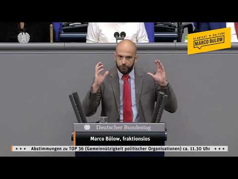 Marco Bülow - Letzte Rede vor dem #Bundestag der 19. WP