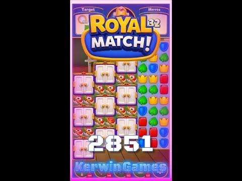 Royal Match Level 2851 - No Boosters Gameplay