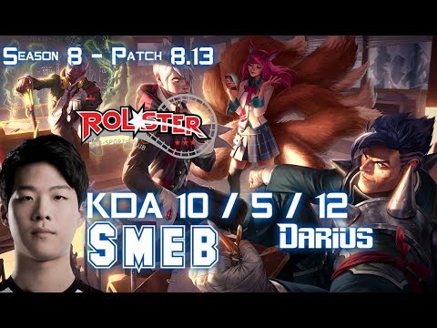 KT Smeb DARIUS vs GANGPLANK Top - Patch 8.13 KR Ranked