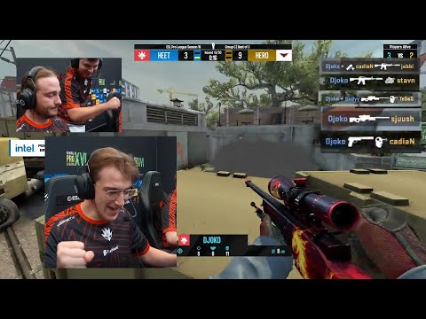 excellent ace by Djoko against Heroic | Heroic vs HEET