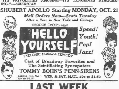 "You've Got That Thing"  Tommy Bohn Penn Sirens Orchestra 1930