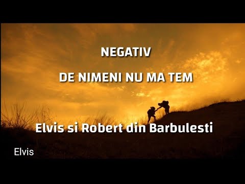 negativ original -DE NIMENI NU MA TEM (Elvis și Robert din Barbulesti)