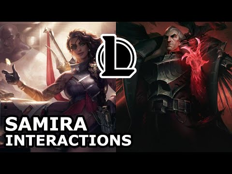 Samira Interactions with Other Champions | Voice Lines | League of Legends Quotes
