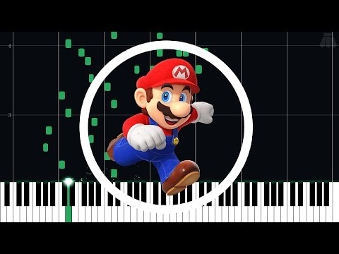 Fuzzy Flood Mine - Super Mario 3D World - Intermediate Piano Tutorial