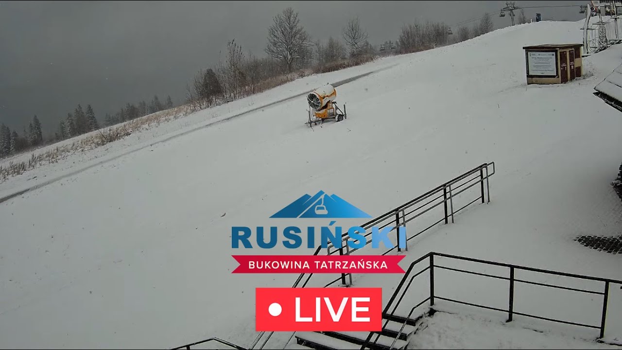 Live webcam view of Rusiń-Ski Beginner Slope, Bukowina Tatrzańska