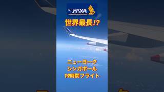 【世界最長19時間フライト✈️】シンガポール航空のニューヨークからシンガポールまでのフライト