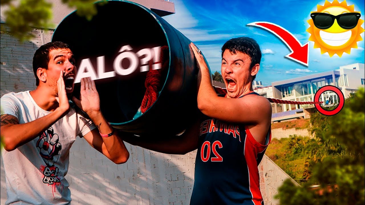 Fiz o MAIOR Telefone de LATA do MUNDO