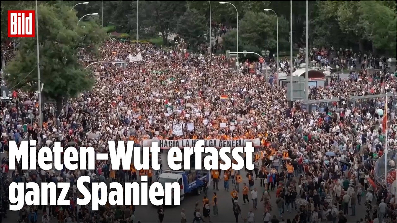 WOHNUNGSKRISE IN SPANIEN: 70.000 Menschen demonstrieren für bezahlbare Mieten