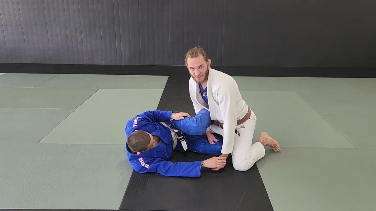 PASSING HALF GUARD : Shin Slice and Back Step Passing