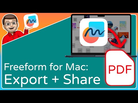 Freeform: How to Export and Share a Board as a PDF  |  Complete Guide for Mac (9/9)