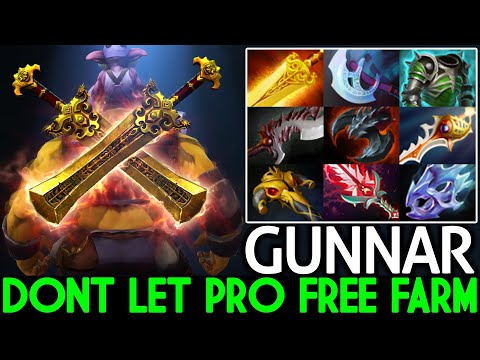 GUNNAR [Alchemist] When Pro Free Farming 1300 GPM Next Level Play 7.26 Dota 2