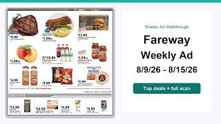Fareway Weekly Ad (8/9/26 - 8/15/26) Top Deals