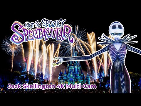 Disney's Not-So-Spooky Spectacular Fireworks Show 2025 | Jack Skellington Multi-Cam 4K