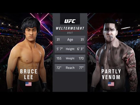 BRUCE LEE vs. PARTLY VENOM (EA Sports UFC 3)