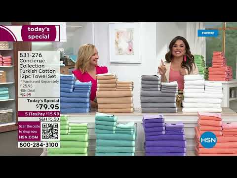 HSN | Concierge Collection Bed & Bath 06.05.2023 - 02 AM