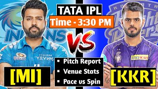 MI vs KKR Today's IPL 2023 Match Pitch Report | Wankhede Stadium Mumbai Pitch report | Dream11