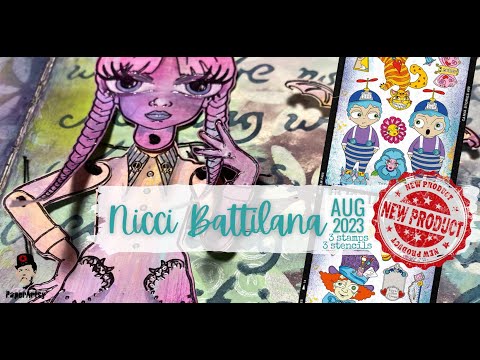 7th PaperArtsy Stamp & Stencil Release with Nicci B (22 Aug 2023)