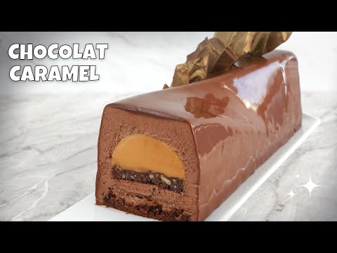 Chocolate Caramel Yule Log