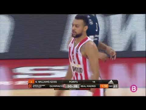 Primera derrota del Reial Madrid a l`Eurolliga malgrat els 12 punts de Rudy Fernández