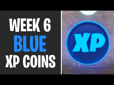 All Blue XP Coin Locations WEEK 6 - Fortnite