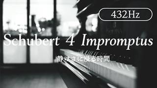 Download lagu 【432Hz】静けさに浸る時間｜Schubert 4 Impromptus | 作業用・勉強用BGM mp3