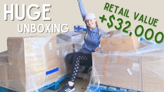 $5,000+ Fox Liquidation Pallet Unboxing! HUGE Clothing Pallet Haul to Resell on Poshmark + Review