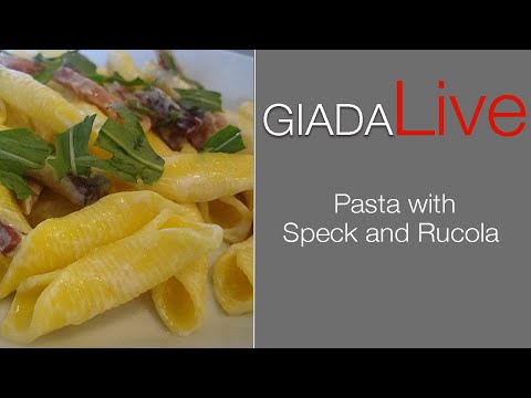 Giada Live - How to make pasta with speck and rucola