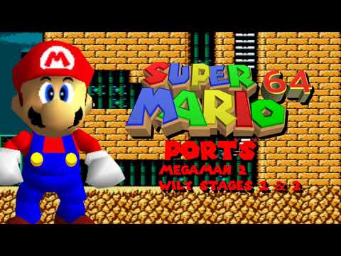 Megaman 2 Wily Stages 1 & 2 In Super Mario 64