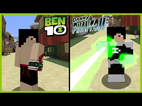 OMNITRIX VS GHOST POWER! || Minecraft Ben 10 vs Danny Phantom Mod Battle