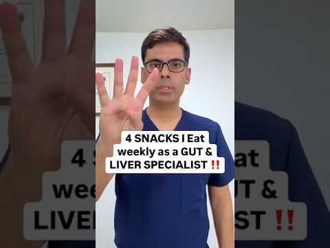4 snacks I eat every week as a gut & liver specialist ‼️