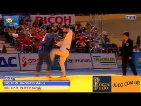 European Judo Championship Vienna 2010 -66kg Ungvari Miklos (HUN)-Pliyev (UKR)