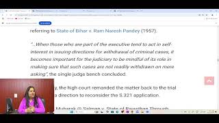 BNSS/CrPC- Additional Prosecution & Withdrawal from Prosecution, Class - I (MLC)