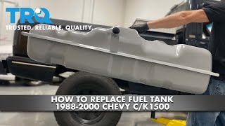 How To Replace Fuel Tank and Pump 1988-2000 Chevy C/K1500