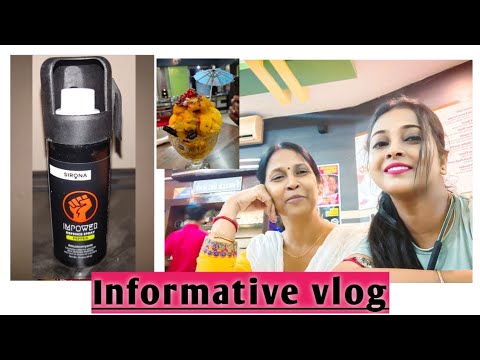 Pepper Spray For Women Safety 🙏| Maa Papa Ke First Time Ice-cream Parlour Niye Gelam