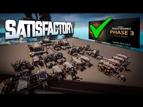 I completed Phase 3 using the worst Adaptive Control Unit factory ever | Satisfactory 1.1 (Ep. 17)