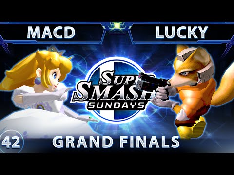 SSS 42 - SPY MacD (Peach) Vs. Lucky (Fox) SSBM Grand Finals - Smash Melee