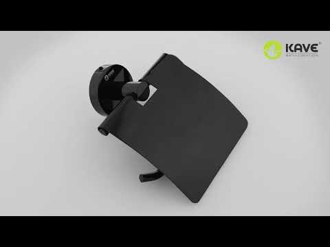 Sgb-8006 stainless steel black toilet paper holder