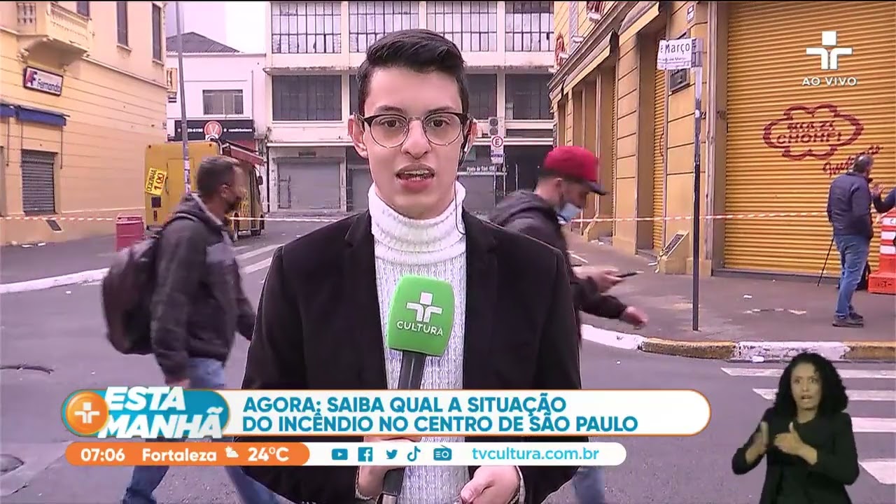 Incêndio na 25 de Março: bombeiros retomam trabalhos após novo fogo em prédio no centro de São Paulo