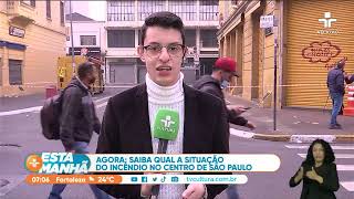 Incêndio na 25 de Março: bombeiros retomam trabalhos após novo fogo em prédio no centro de São Paulo