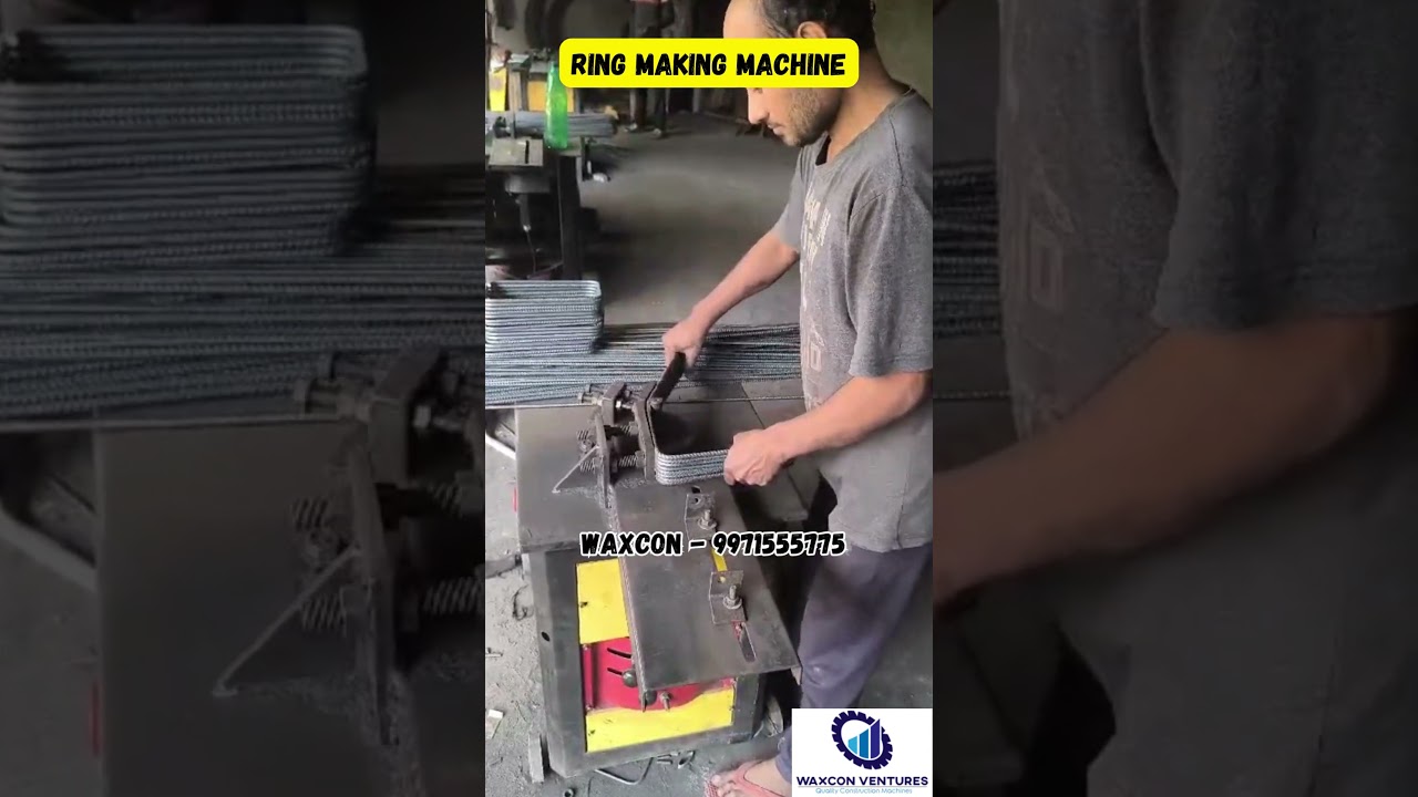 GF-20 Ring making machine | 4-16mm Capacity | 7x7, 7x3, 7x9, 7x11 all size make - 9971555775